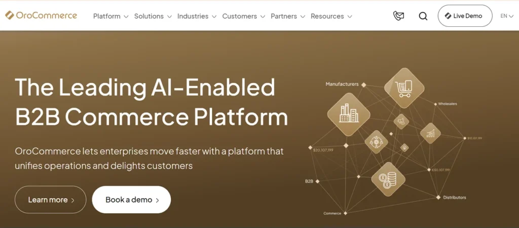OroCommerce B2B eCommerce platform for manufacturers wholesalers and distributors